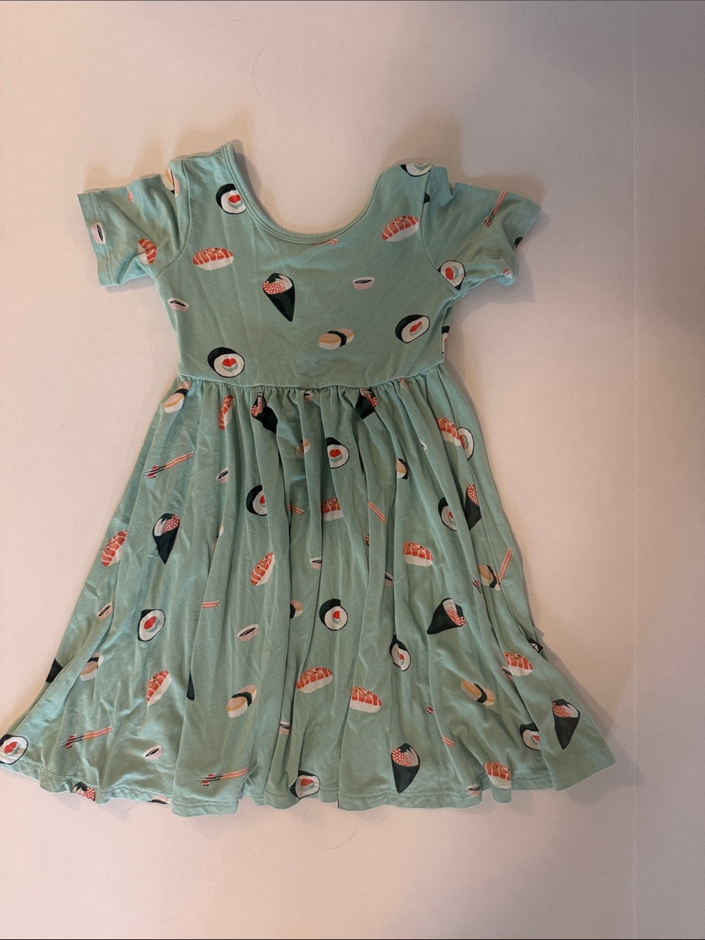 Kyte BABY Mint Sushi-Print Twirl Dress